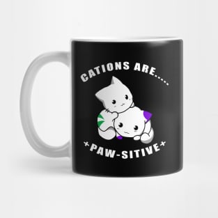 Cations are Pawsitive Mug